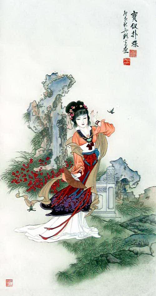 吴 彩 光 金 陵 十 二 钗 图 - 香儿 - .