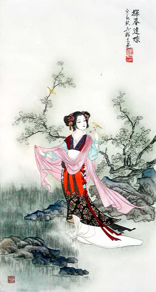 吴 彩 光 金 陵 十 二 钗 图 - 香儿 - .